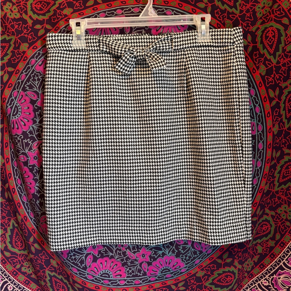 Ann Taylor LOFT Houndstooth Skirt Women’s Petite Size 10P